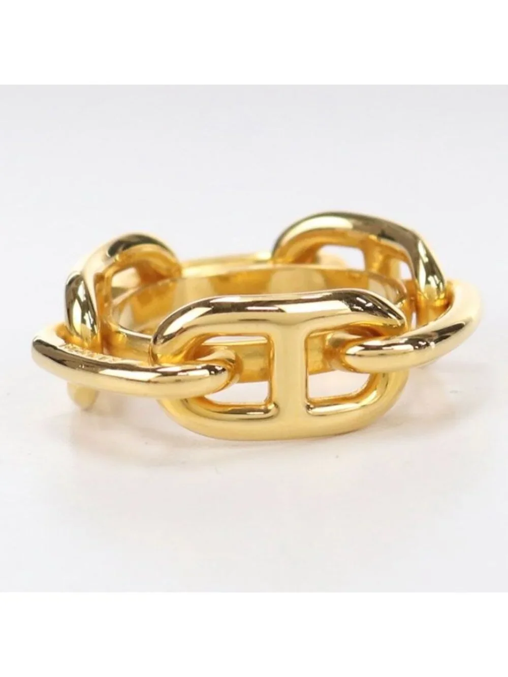 ★SOLD★ Hermes Chaine D'ancre Scarf Ring Metal - Picture 5 of 6